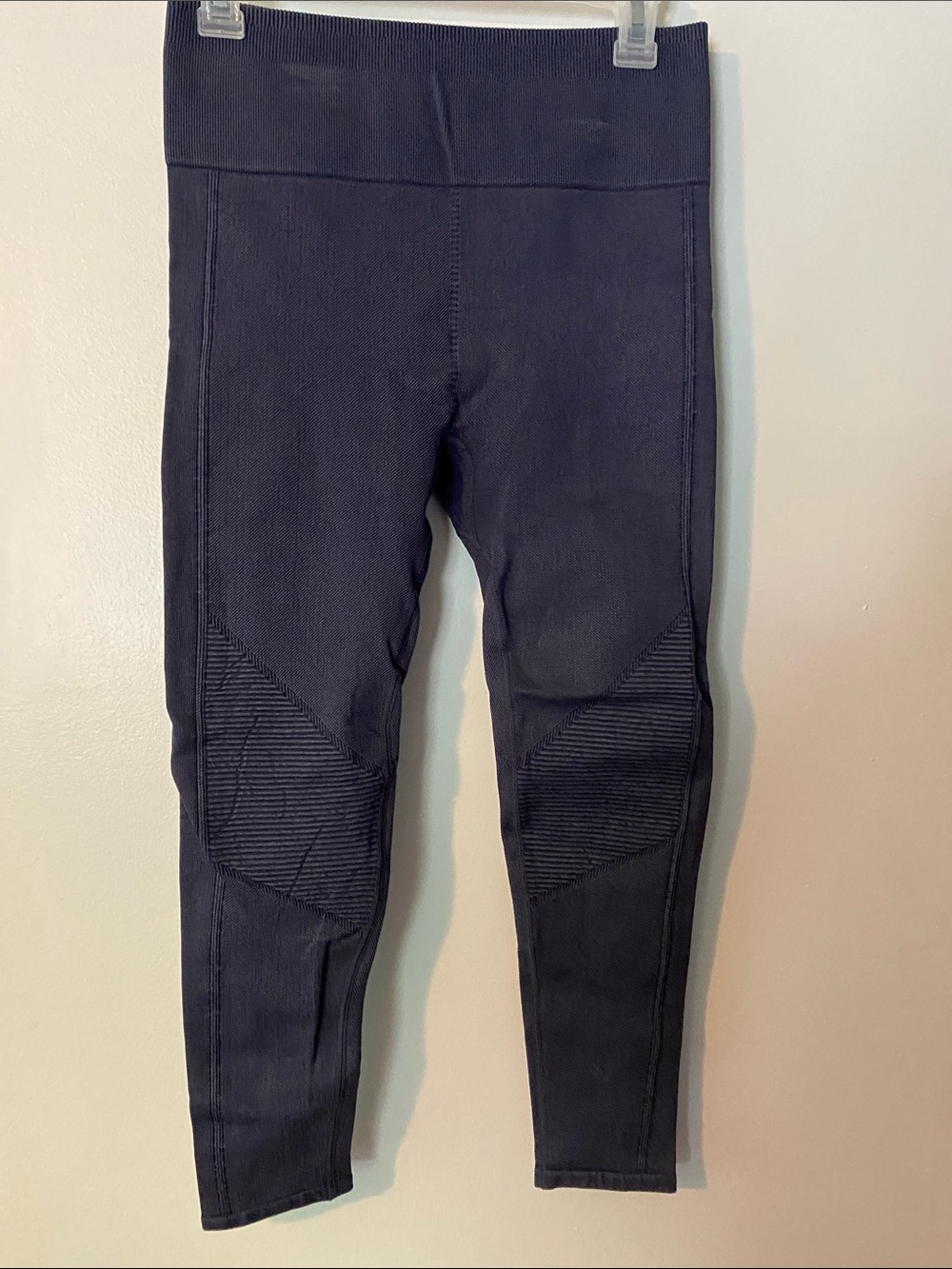 Fabletics Denim blue Ribbed Detail High-Waist Leggings
